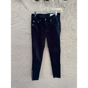 Rag & Bone Velvet Skinny Jeans, Ankle Zip, Skinny Midrise
